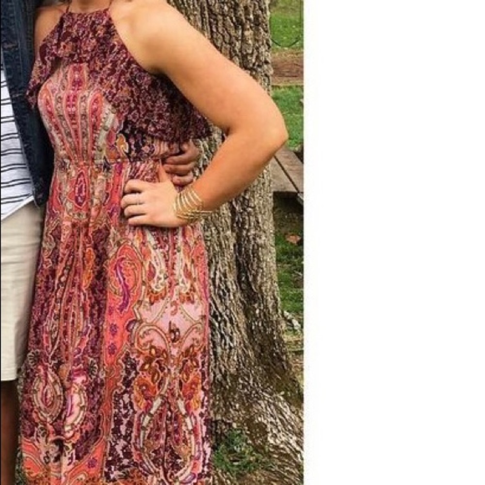 Francesca’s paisley maxi dress